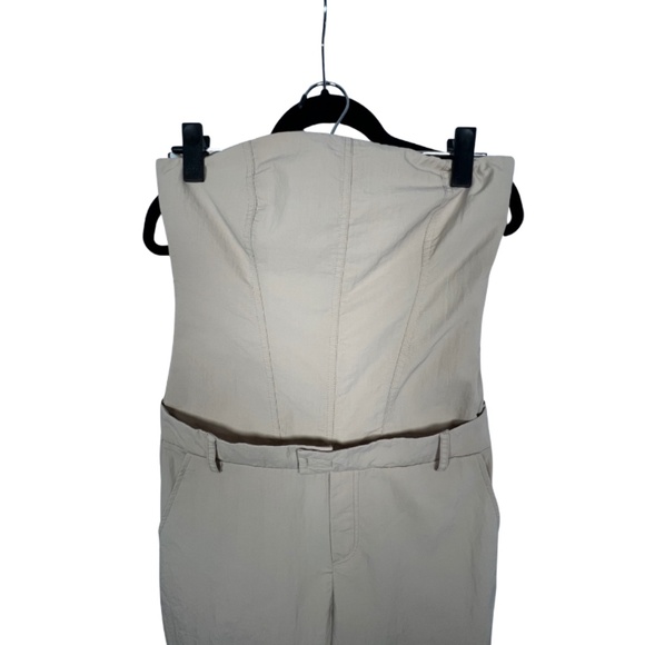Strapless Beige Jumpsuit NWT (S) ZARA - Picture 2 of 9